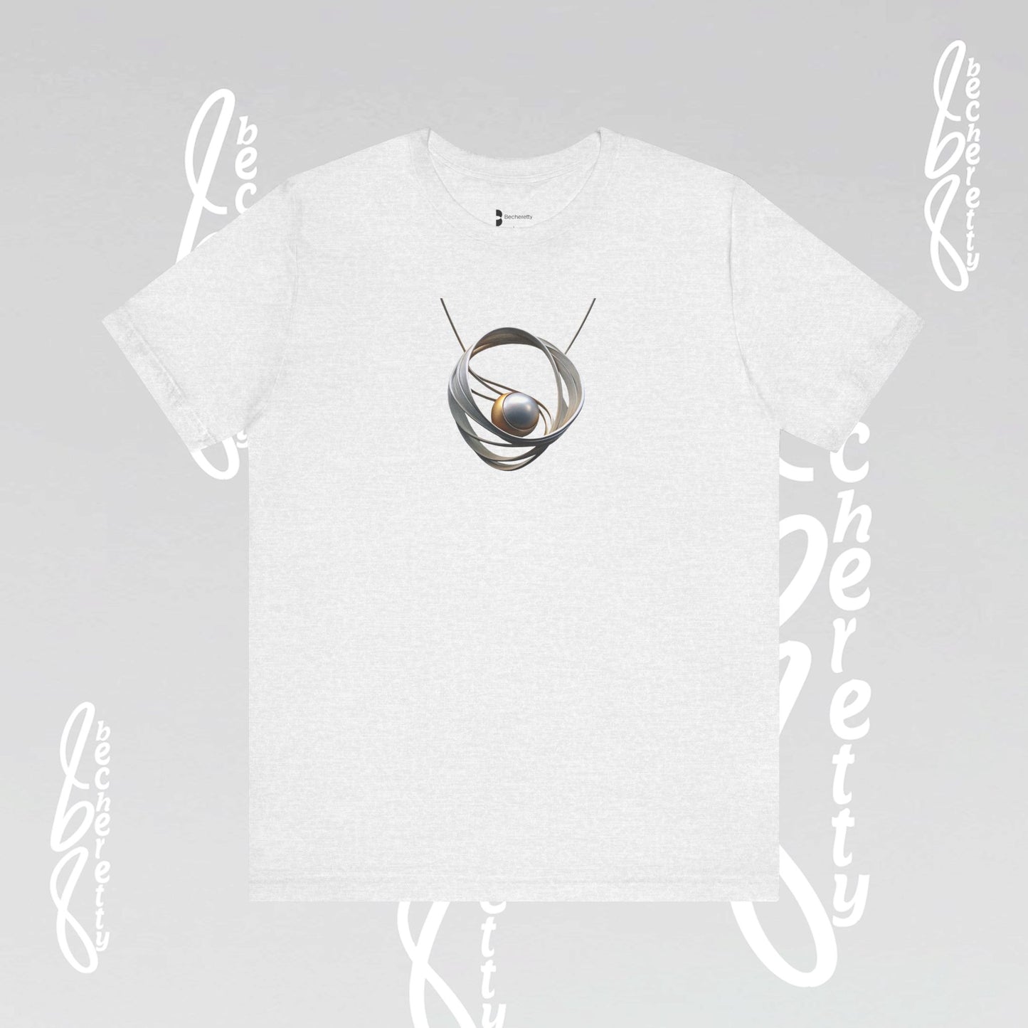 Modern Design "Necklace" Graphic T-Shirt Becheretty - Trendy Outfits, Casual Wear - Gift for Art Lovers - Unique Style