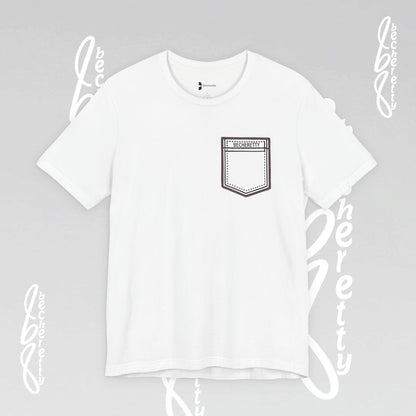 Becheretty Pocket - Minimalistic T-Shirt Desing - Unisex - Casual Wear