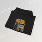 Minimalist Art Hoodie | The "Abstract Puppy" by Becheretty - A unique, stylized dog motif inspired by folk art and modern