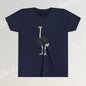 Youth Tee "The Ostrich" Graphic Art Becheretty - Cool Summer Top, Gift for Children