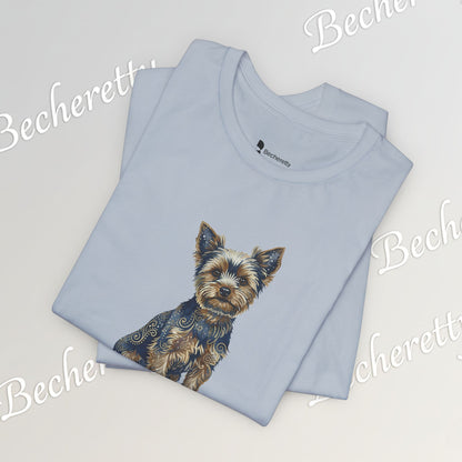 Yorkie T'Shirt - Art Graphic Becheretty - Perfect gift for Pets Lovers - Casual Wear