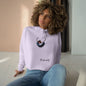 Trendy Crop Hoodie with Artistic Necklace Design Becheretty - Fashionable Sweatshirt, Gift for Her, Casual Wear, Stylish Loungewear