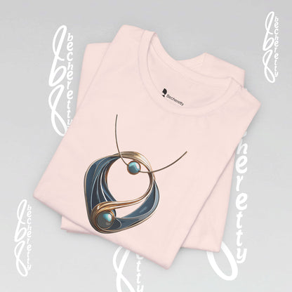 Necklace Artistic design - Statement T-Shirt Becheretty - Casual wear - Unique Graphic Top, Everyday Style