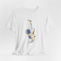 Abstract DJ Tee - Art Graphic Minimalist Becheretty - Perfect for Casual Outfits, Gift for Friends, Summer Style.