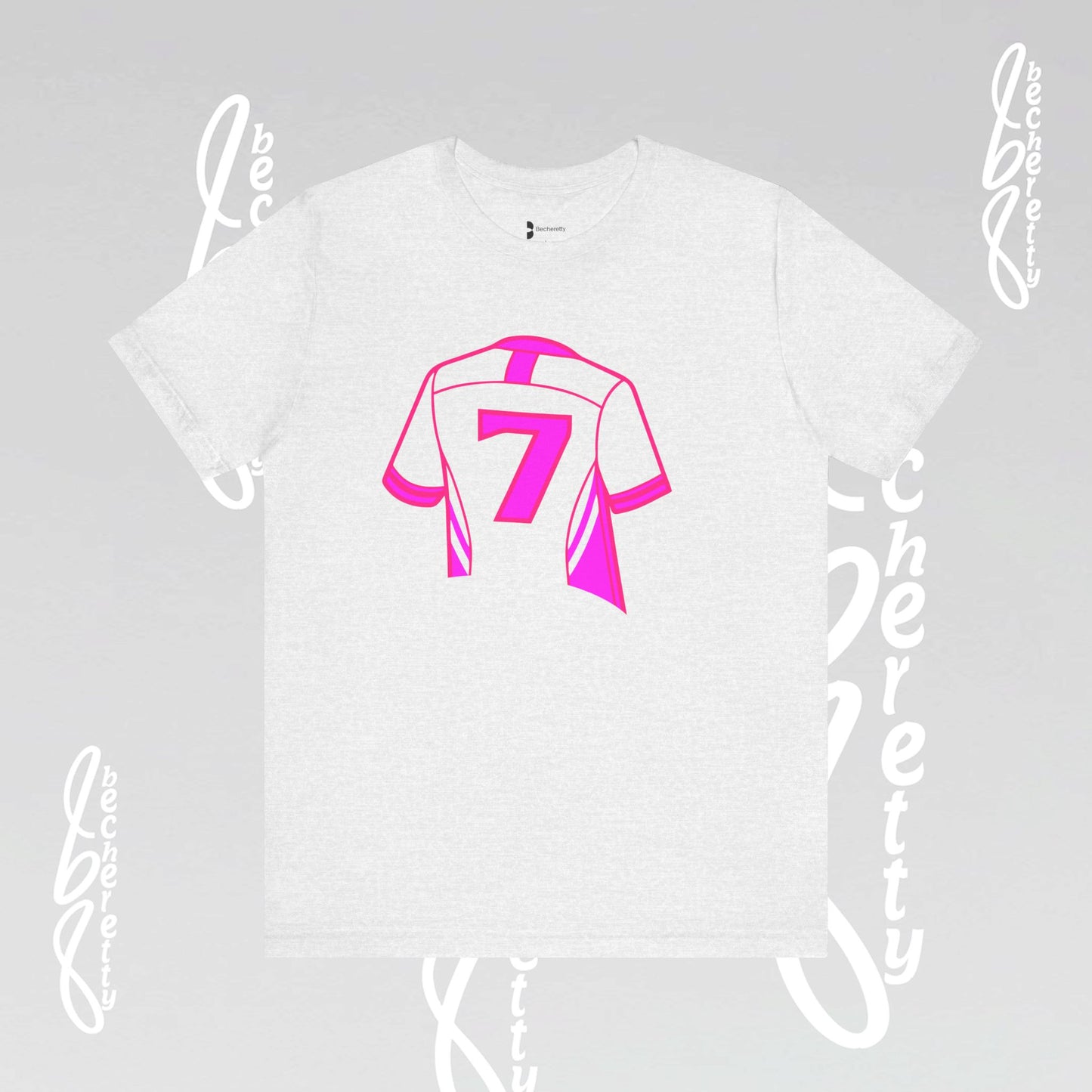 Soccer T-Shirt Number 7 - Art Minimalist Graphic Becheretty - New style of t-shirt for soccer fans, casual wear