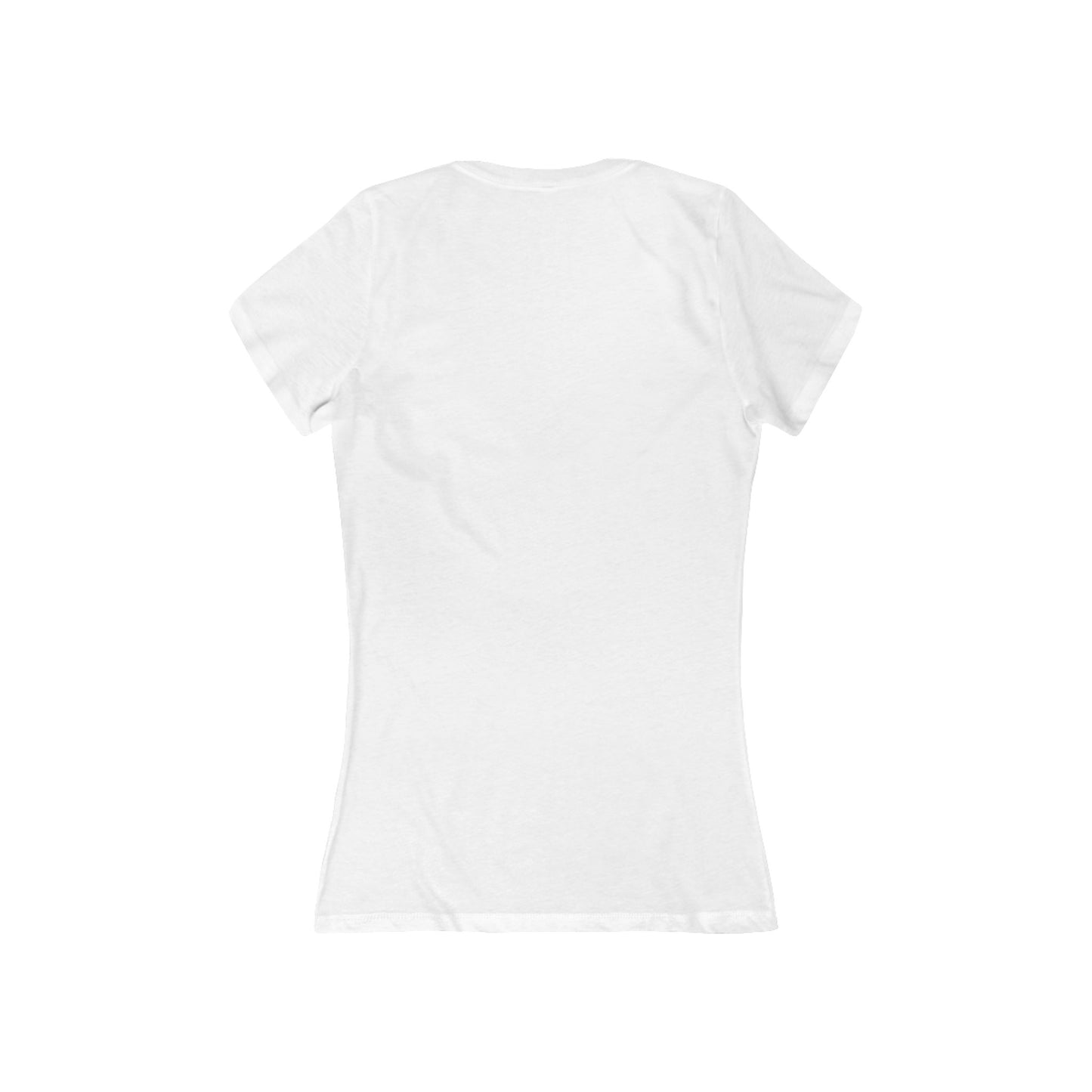 LOVE Deep V-Neck Tee — Styled as a plush, fur-covered object - Art Graphic Minimalist Becheretty