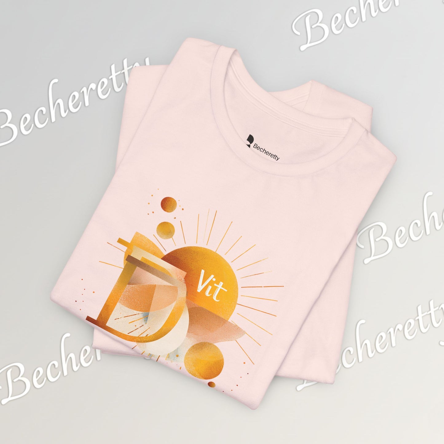 Golden Source Tee "Vit.D" A statement piece from Becheretty that symbolizes vitality, optimism, and inner shine.