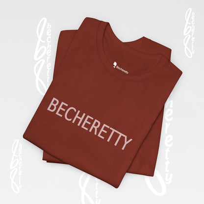 Becheretty  T-Shirt - Short Sleeve- Casual Style, Unisex - Relaxed Fit Top - Everyday wear