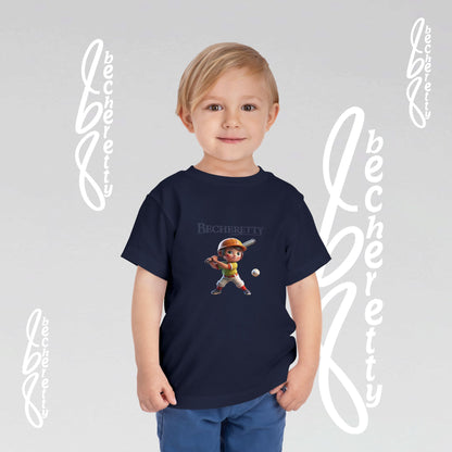 Toddler T-Shirt - Baseball Graphic Becheretty - Day Game, birthday gift - Summer