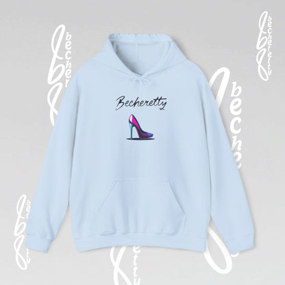 Graphic Hoodie Becheretty - Artistic High Heel Design - Casual Stylish
