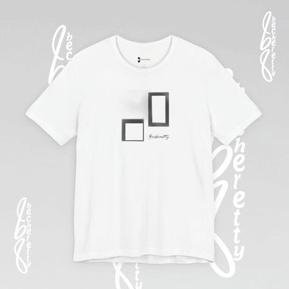 Minimalist Graphic Becheretty T-Shirt - Pixel Void Line - Modern Design for Art lovers - Casual Wear
