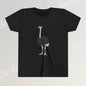 Youth Tee "The Ostrich" Graphic Art Becheretty - Cool Summer Top, Gift for Children