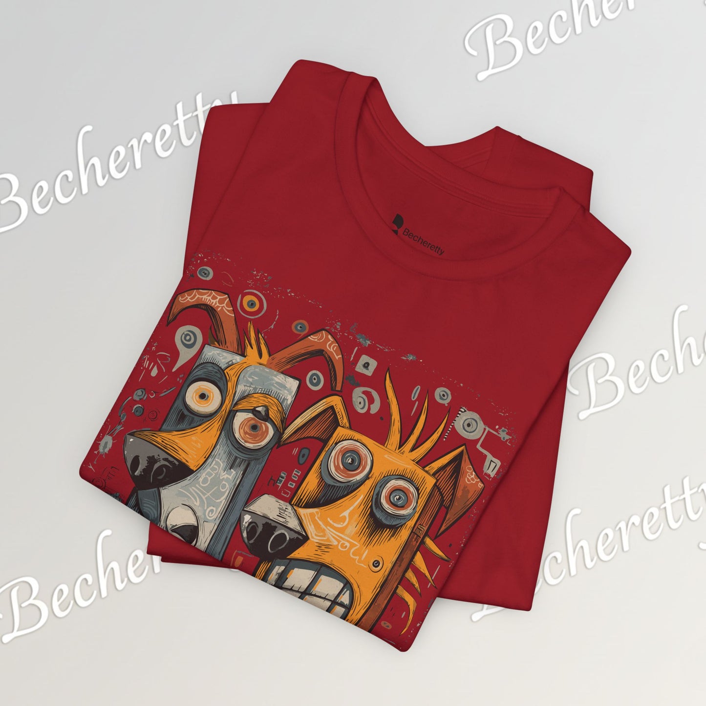 Twin Instincts T-shirt Becheretty - Perfect for art-driven fashion, and anyone who wears instinct as identity.