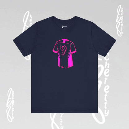 Soccer T-Shirt Number 9 - Unisex - Graphic Becheretty - Perfect Gift for Soccer Lovers - Casual Wear