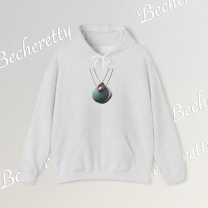 Abstract 3D Geometric Necklace Hoodie - Art Graphic Becheretty - Unisex, Original Gift for Friends