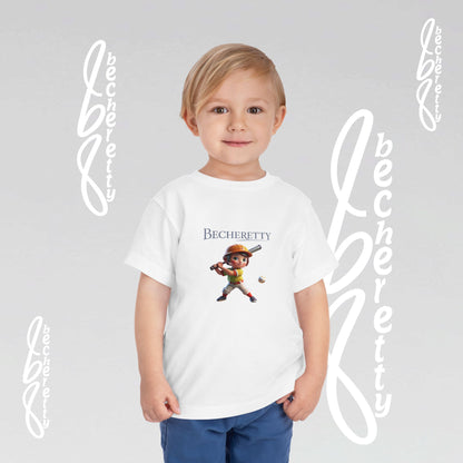 Toddler T-Shirt - Baseball Graphic Becheretty - Day Game, birthday gift - Summer