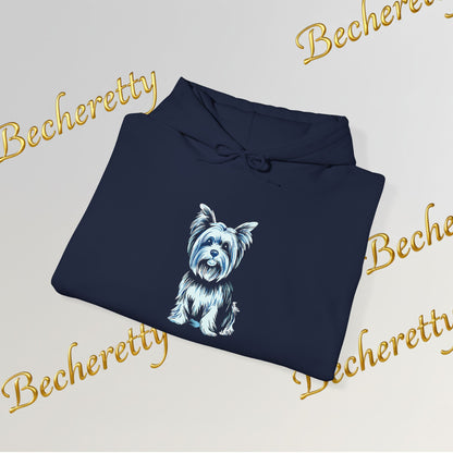 Yorkshire Hoodie- Art Graphic  Becheretty - A great gift idea for Yorkie lovers & friends.
