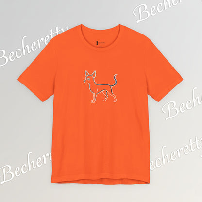 The Minimalist Muse: Chihuahua Line Art Tee Becheretty - "dog lovers"— less is often much more.