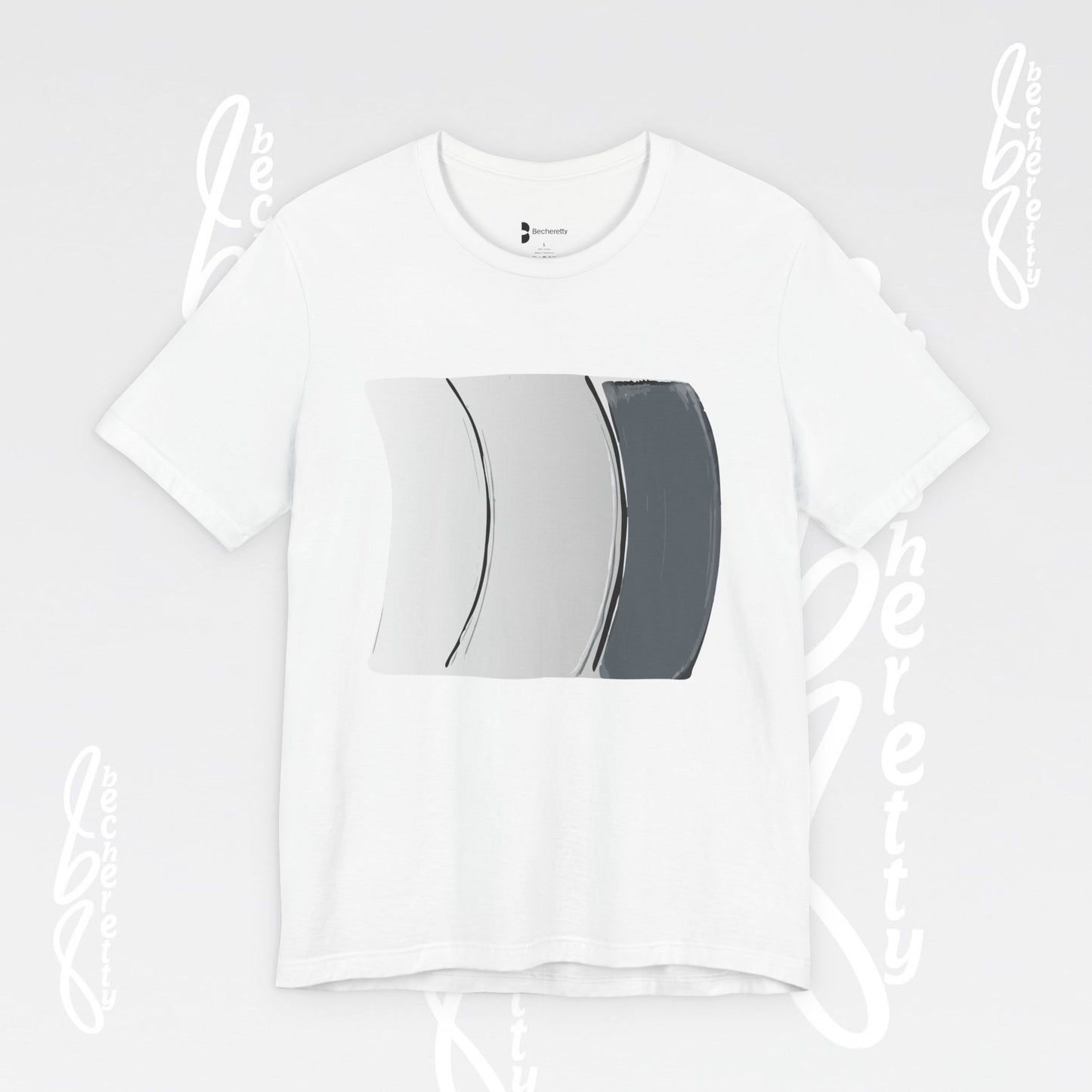 Modern Minimalist Becheretty design - Unisex Tee - Stylish Graphic - Summer - Casual Wear