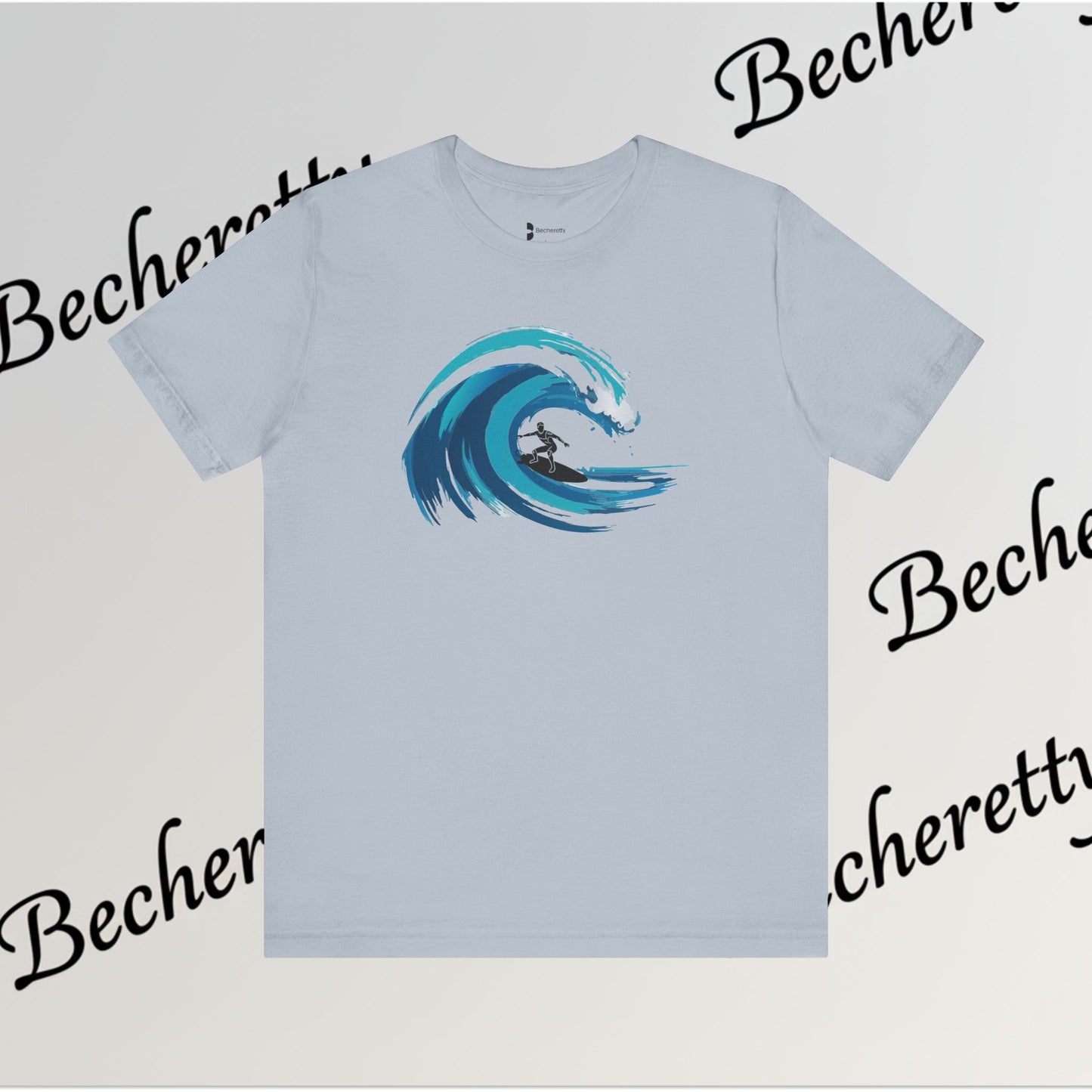 Ocean Wave Surf Tee — The Art of Surf - Graphic Minimalist Becheretty - Surfing is just painting — the ocean is the brush