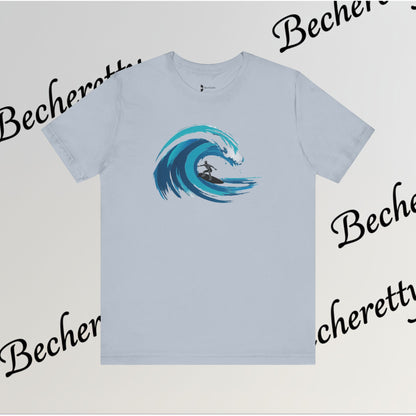 Ocean Wave Surf Tee — The Art of Surf - Graphic Minimalist Becheretty - Surfing is just painting — the ocean is the brush