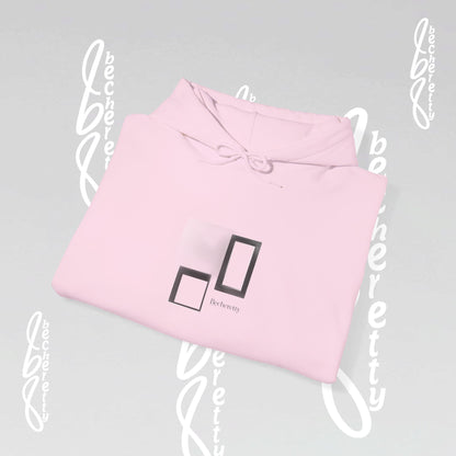 Hooded Minimalist Design Becheretty - Unisex, Pixel Void Line
