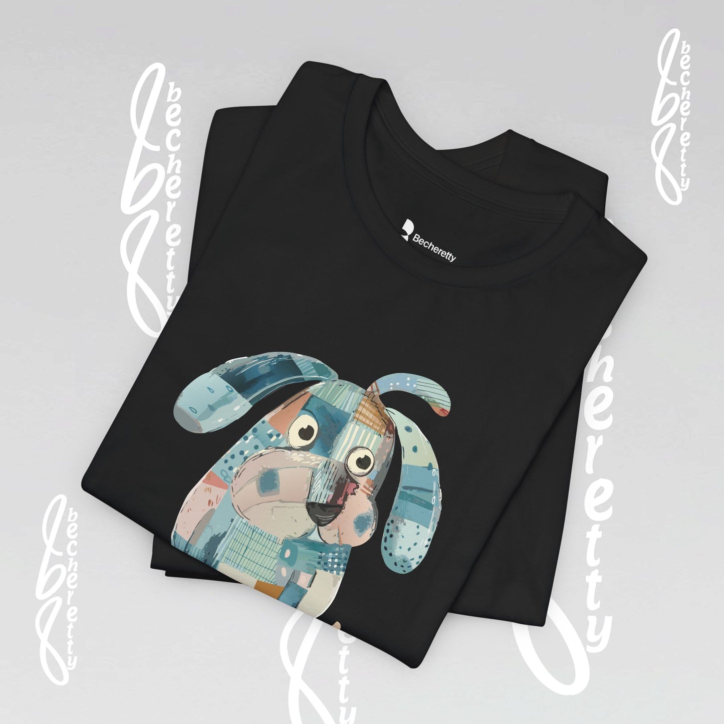 Dog Lovers Tee "Frenchie" Art Graphic Becheretty - Special gift for French Bulldog owners - Casual Wear