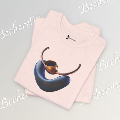 Necklace - Artistic design - T-Shirt short sleeve Becheretty- Fashion Casual Wear - Ideal Gift for Women