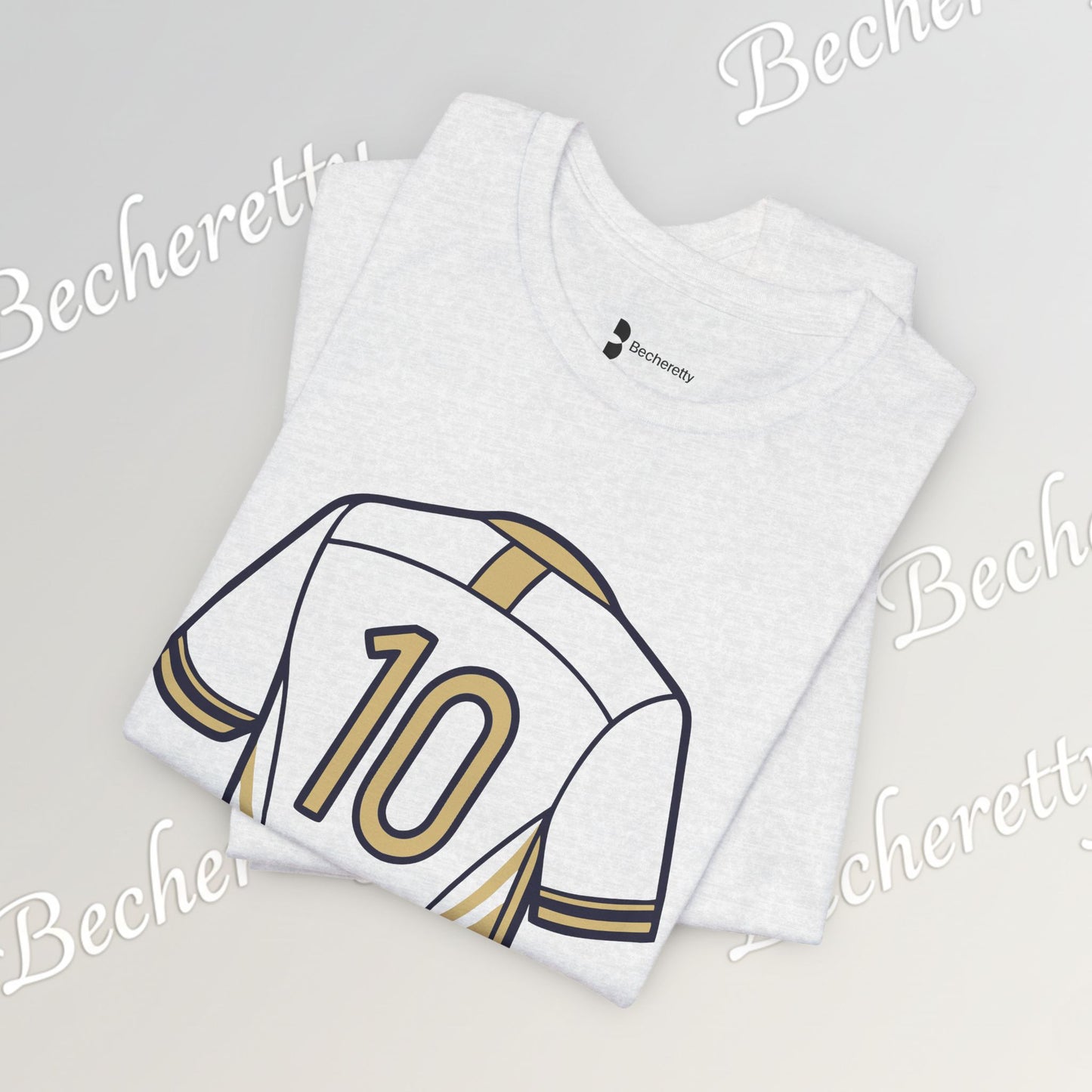 Soccer T-Shirt Number 10 - Art Minimalist Becheretty - Game Day - Casual wear - Perfect Gift for Soccer Lovers
