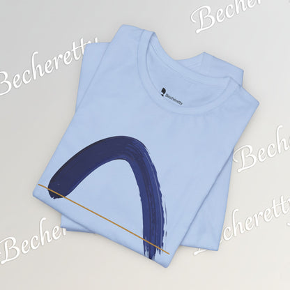 The Horizon Arc | Minimalist Brushstroke Tee - Art Graphic Becheretty - Exclusive series focused on clean, intentional art.