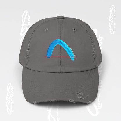 Distressed Cap - Abstract Design Art Graphic Becheretty - Unisex Headwear - Unique touch to everyday outfits