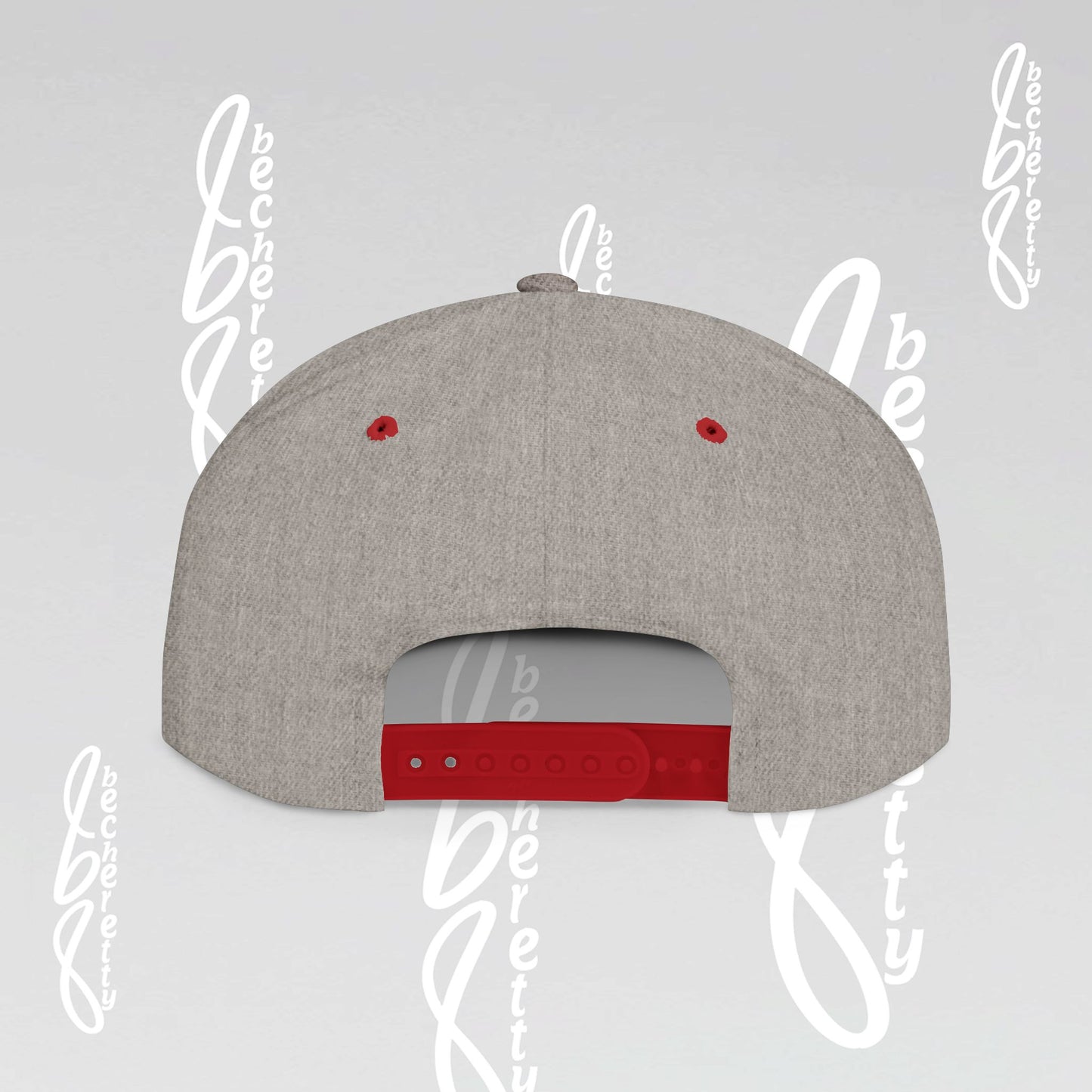 Stylish Flat Bill Snapback Hat with Embroidered Design Becheretty