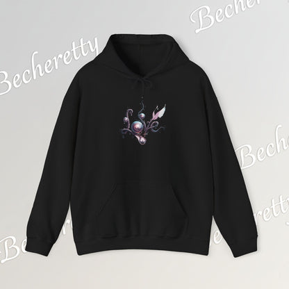 Love Floral Hoodie - Romantic Script - Art Graphic Becheretty - Perfect Gift for your loved one