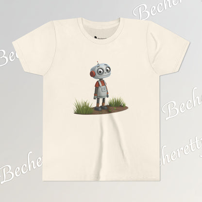 Youth T-Shirt short sleeve "Funny Robot Gaze" Graphic Becheretty - Casual Wear - Unique Kids Apparel