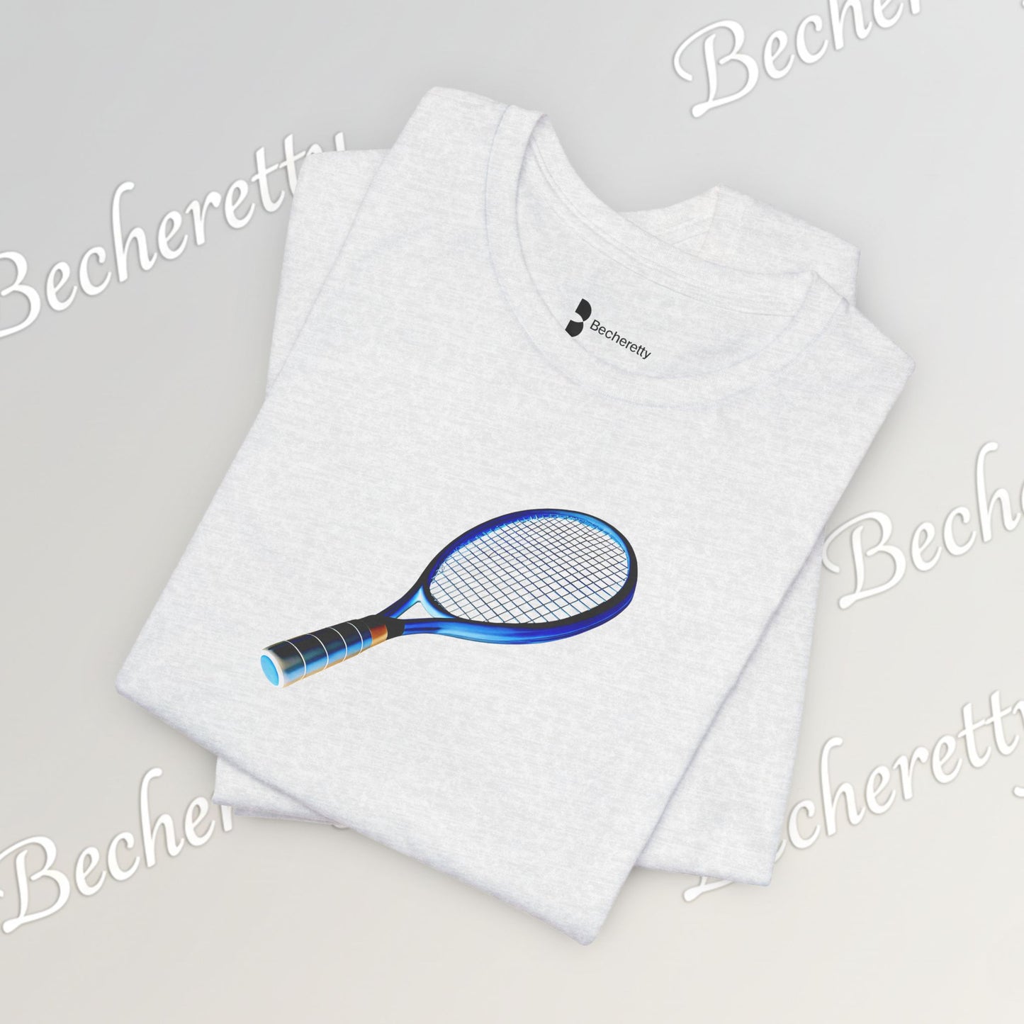 Vintage Tennis Racket  T'Shirt - Art Graphic Becheretty - Tennis Enthusiasts - Casual Wear