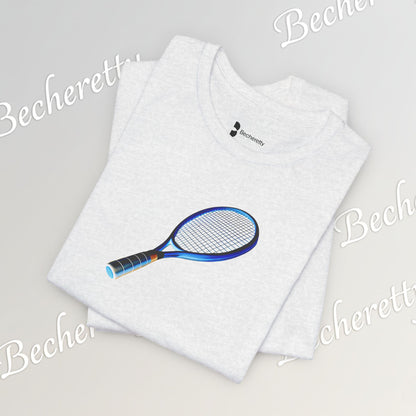 Vintage Tennis Racket  T'Shirt - Art Graphic Becheretty - Tennis Enthusiasts - Casual Wear