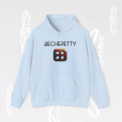 Hoodie "Dice Icon" Art Graphic Minimalist Becheretty Casual Wear - Kangaroo pouch pocket