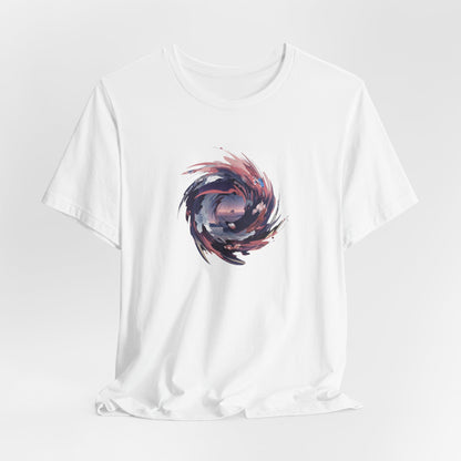 Graphic Art t-Shirt "Spiral Galaxy" - Abstract Cosmic Swirl Tee - Unique Design - Special Gift for Art Lovers