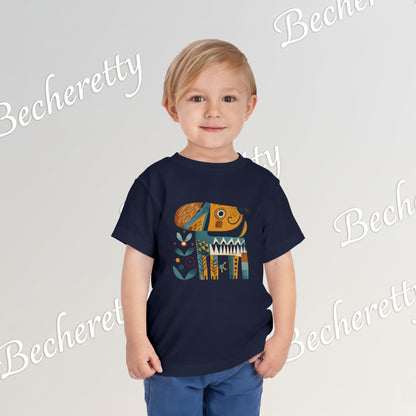 Artistic Doggie - Graphic Tee "Becheretty" for Toddlers -  Perfect gift for the little ones