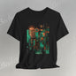 Abstract Tribal Mask Art T-Shirt — Geometric Afrocentric Graphic Becheretty