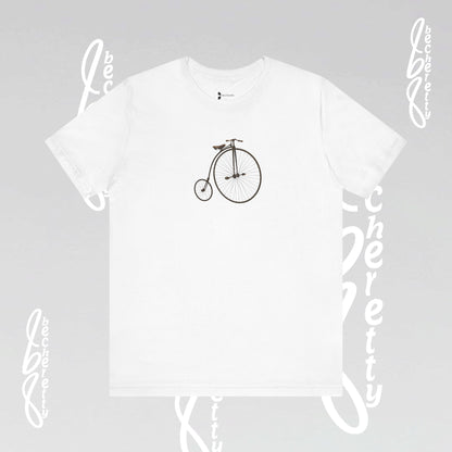 Retro Bicycle Graphic Tee Becheretty - Unisex Cotton T-Shirt, Perfect for Cycling Enthusiasts, Casual wear