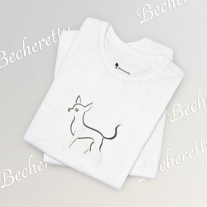 The Minimalist Muse: Chihuahua Line Art Tee Becheretty - "dog lovers"— less is often much more.