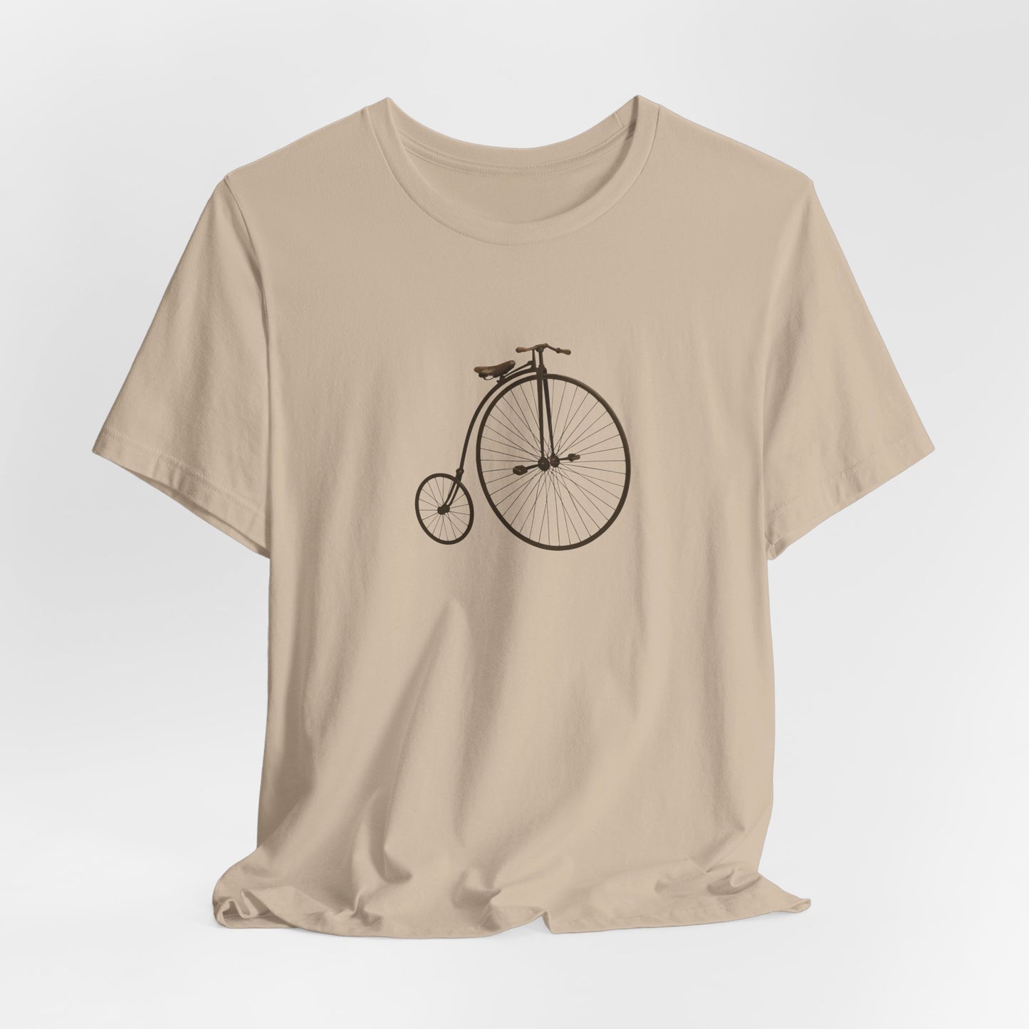 Penny-Farthing Vintage Bicycle Tee - Graphic Minimalist Tee Becheretty - Perfect T-Shirt for Cycling Enthusiasts, Casual wear