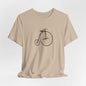 Penny-Farthing Vintage Bicycle Tee - Graphic Minimalist Tee Becheretty - Perfect T-Shirt for Cycling Enthusiasts, Casual wear