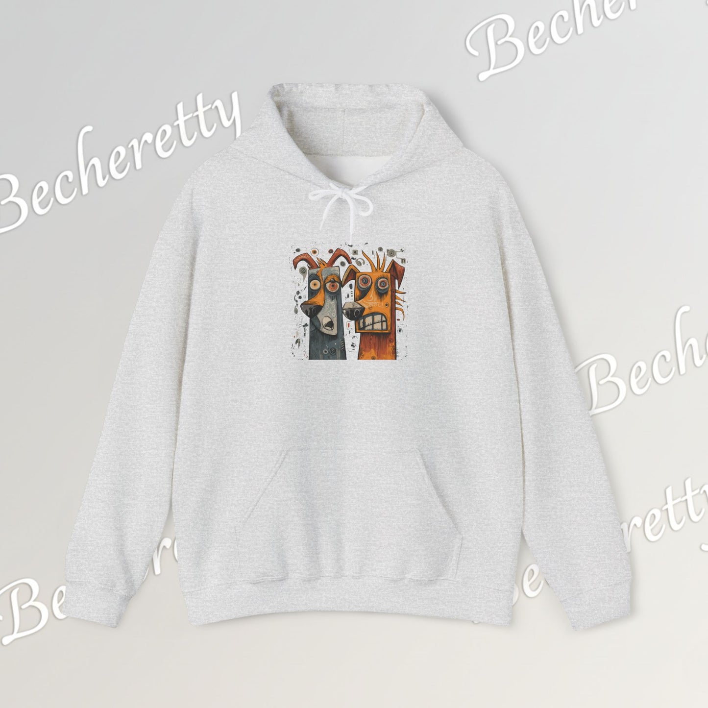 Twin Instincts Hoodie Becheretty - Perfect for art-driven fashion, and anyone who wears instinct as identity.