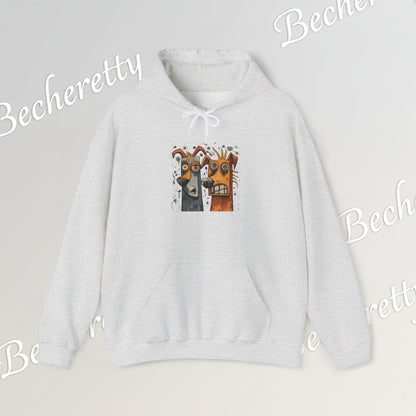 Twin Instincts Hoodie Becheretty - Perfect for art-driven fashion, and anyone who wears instinct as identity.