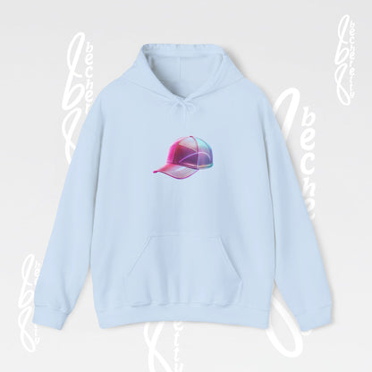 Graphic Hoodie "Retro Cap" for Creative Souls - Art Minimalist Becheretty - Stylish - Casual Wear