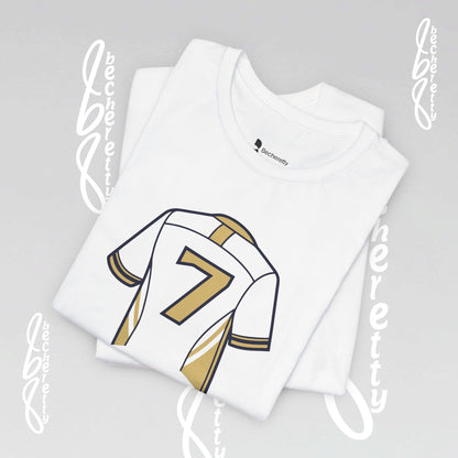 T-shirt - Number 7 GOAL - Art Graphic Minimalist Becheretty - Casual Wear - Team Spirit