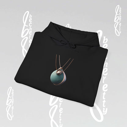 Futuristic Necklace - Graphic Hoodie Becheretty - Unisex, Original Gift for Friends