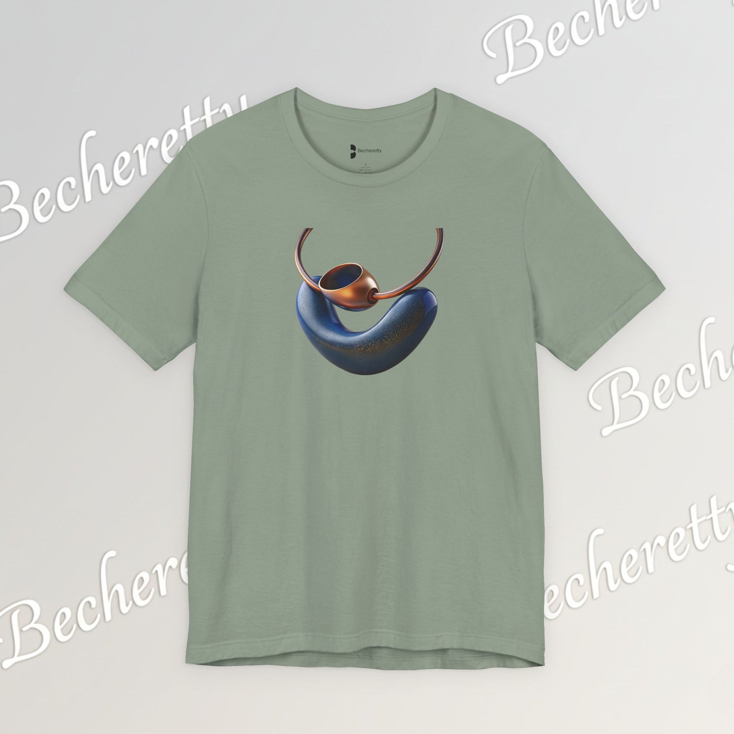 Necklace - Artistic design - T-Shirt short sleeve Becheretty- Fashion Casual Wear - Ideal Gift for Women